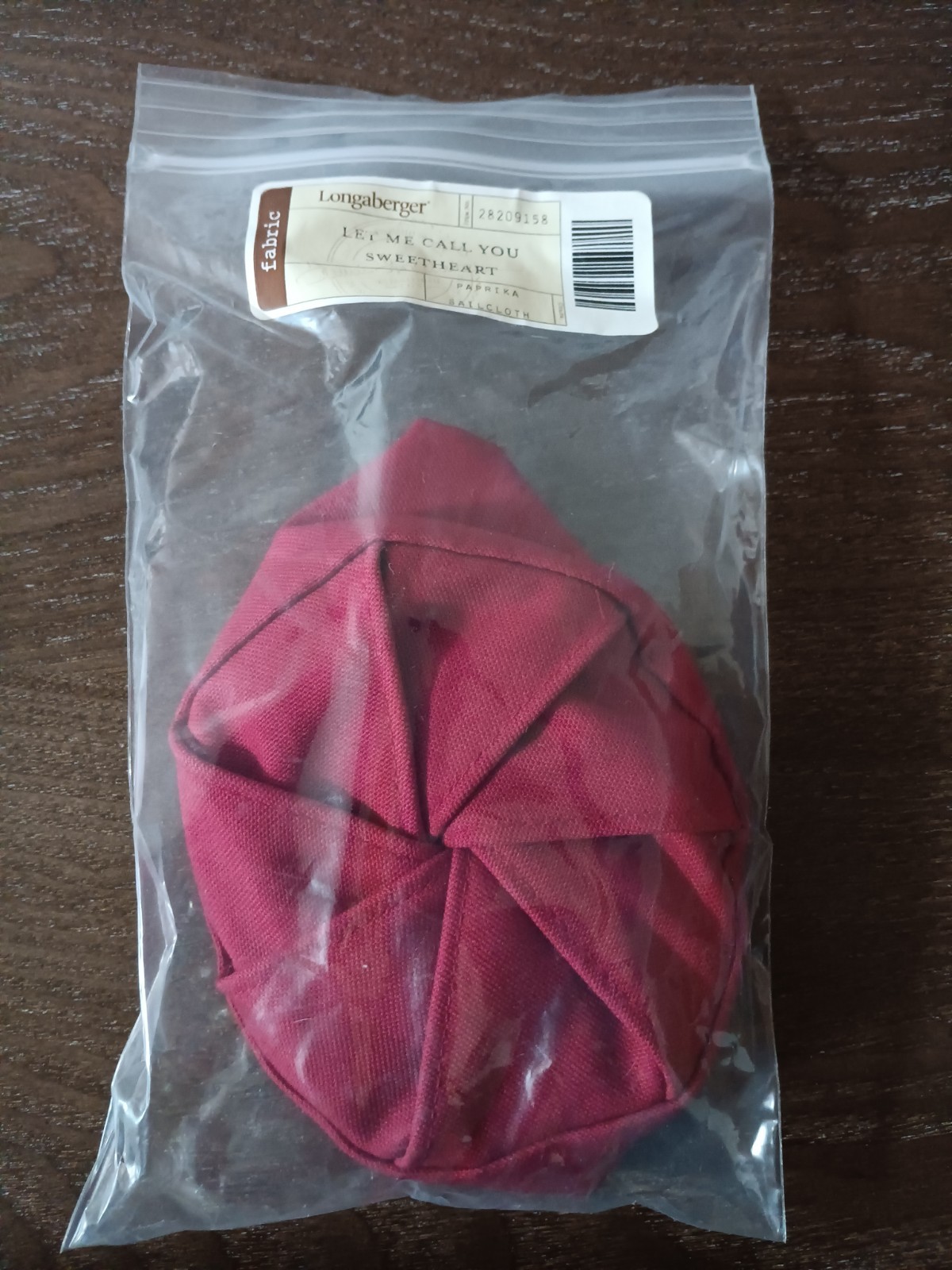 10 NEW PAPRIKA LET ME CALL YOU SWEETHEART RED BASKET LINERS LONGABERGER,....
