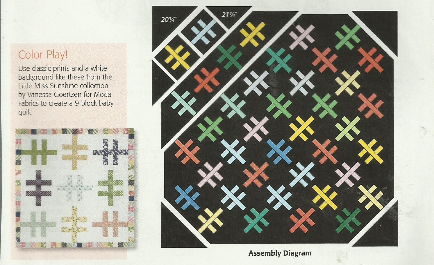 A0036 CROSSHATCH QUILT PATTERN/INSTRUCTIONS
