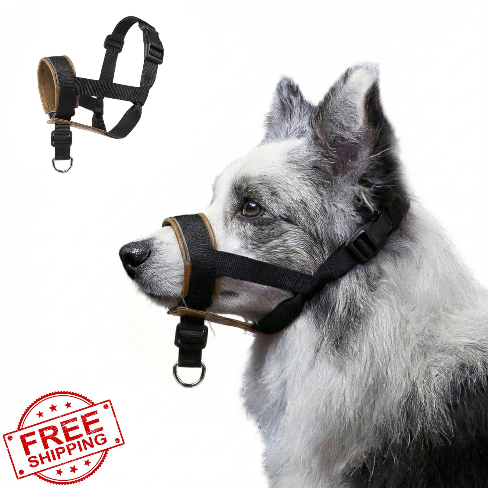 AoKayzu Dog Muzzle Khaki Small