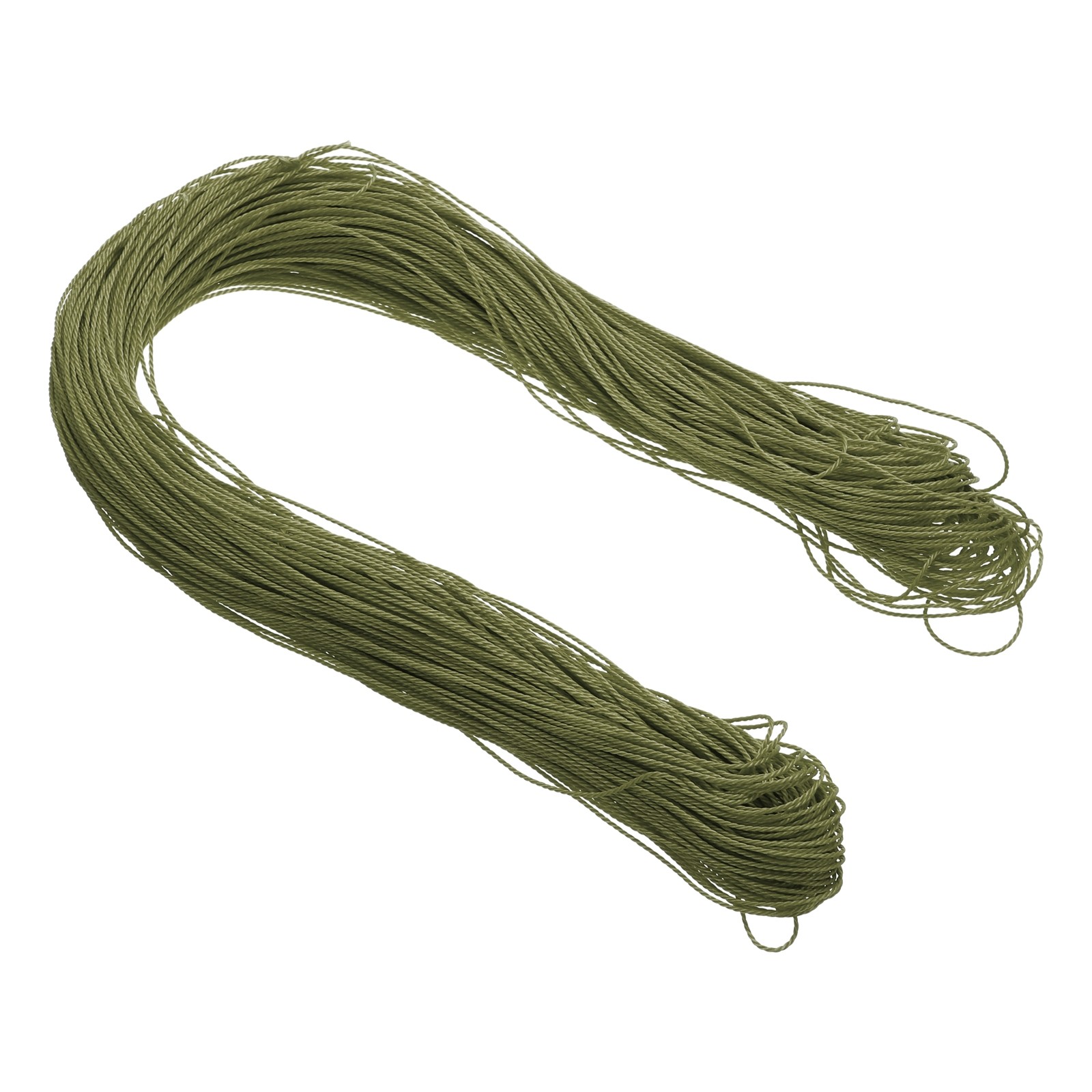 1mm 109 Yard Waxed Polyester Cord Army Green for Jewelry Making