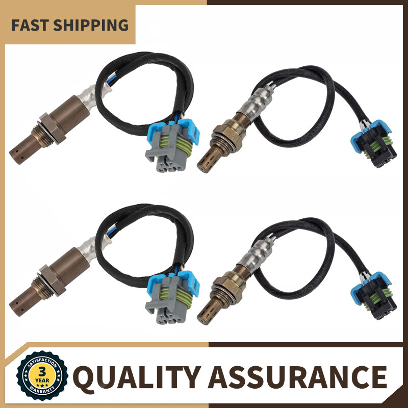 Set of 4 Oxygen O2 Sensors For 2008-2015 Chevrolet Express 3500 4.8L 6.0L V8 USA