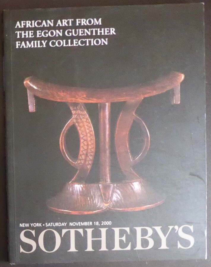 Auction Sotheby's NY African Art From the Egon Guenther Coll. November 18, 2000