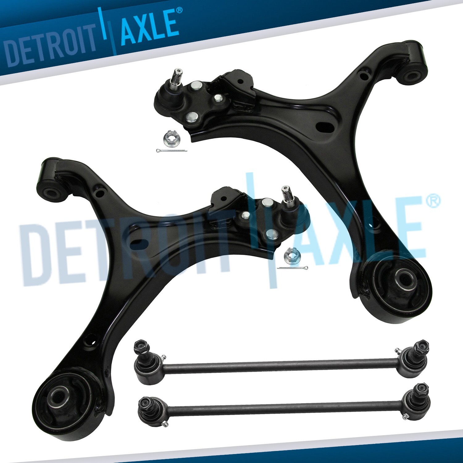 Front Lower Control Arms Sway Bar Links Kit for 2012-2015 Honda Civic Acura ILX