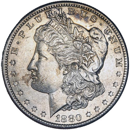 Morgan Silver Dollar Coin (1878-1904, AU)