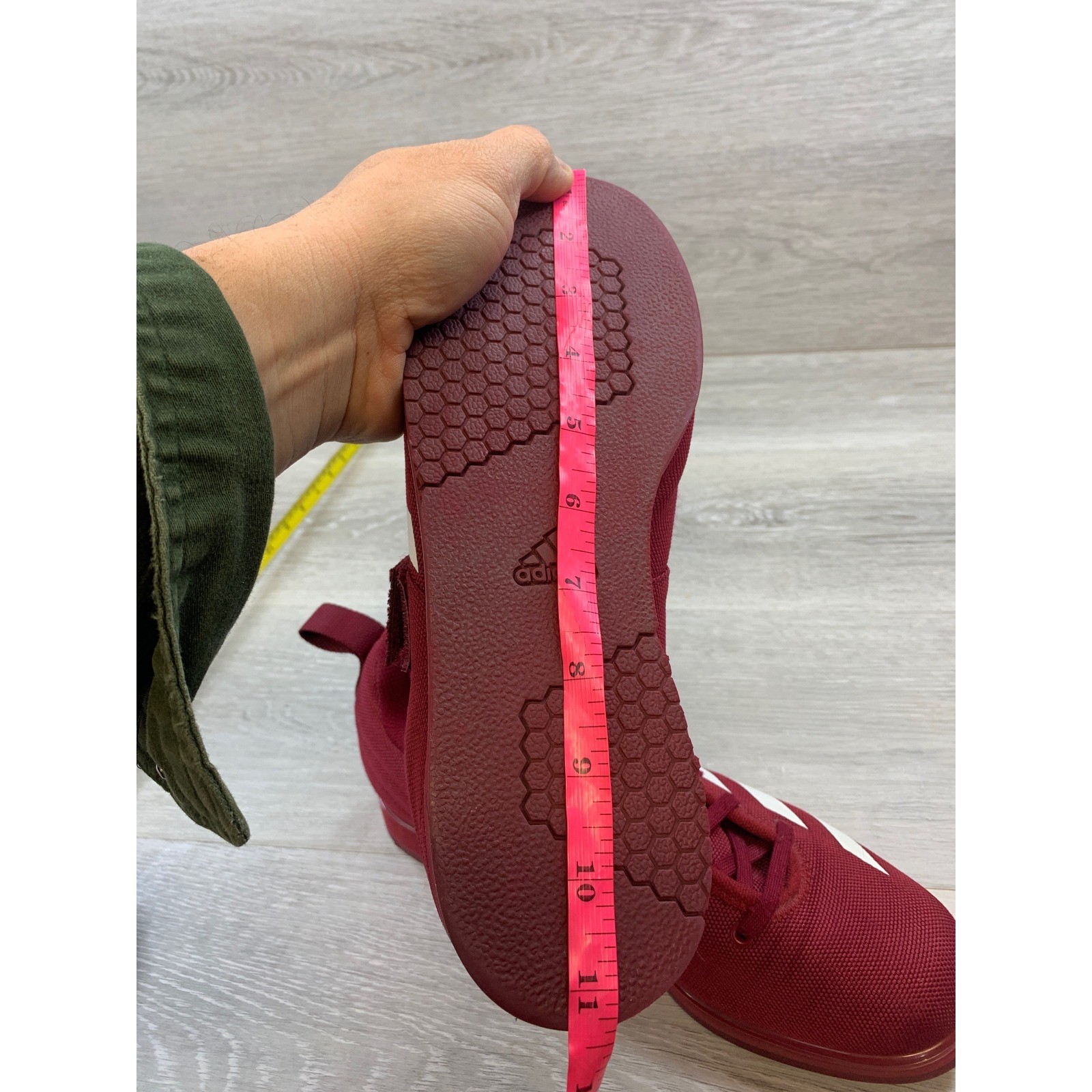 Adidas Powerlift 4 Men's Weightlifting Sneakers Maroon 7.5 Training Shoes