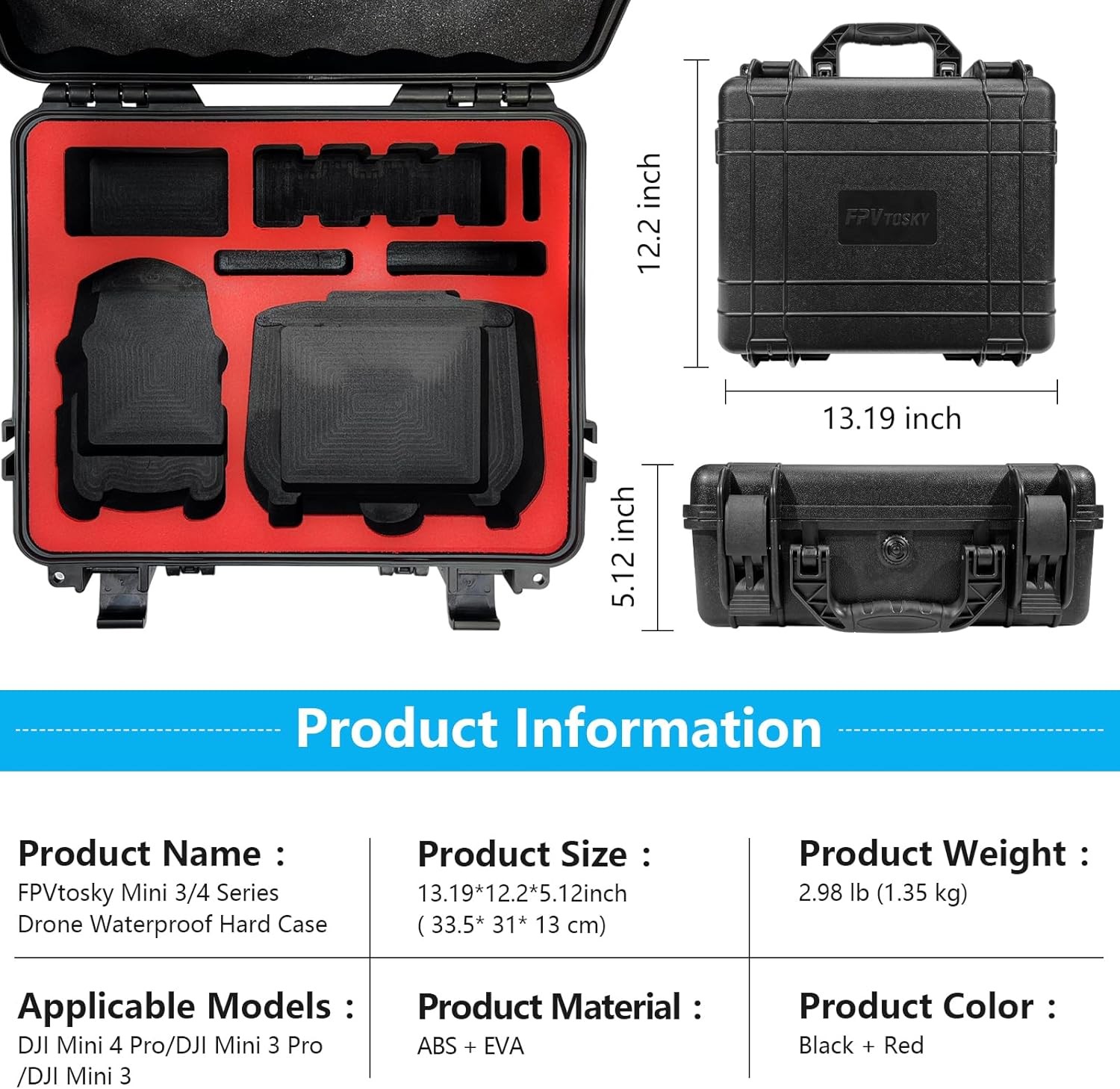 DJI Mini 4 Pro Accessory Kit Hard Case 9in1