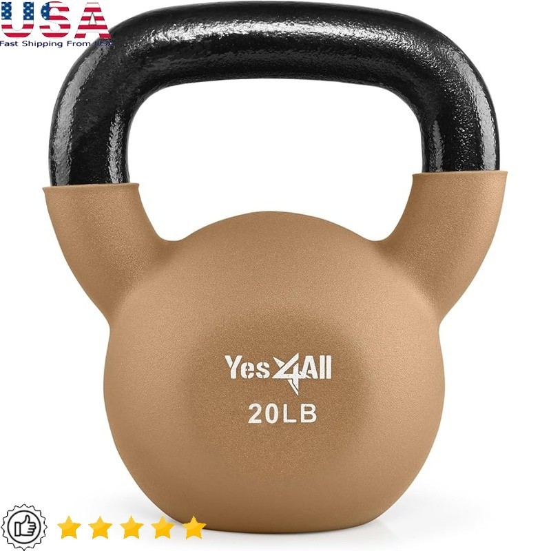 Cast Iron Neoprene Kettlebell 20lb Adjustable Weights Ergonomic Handle New