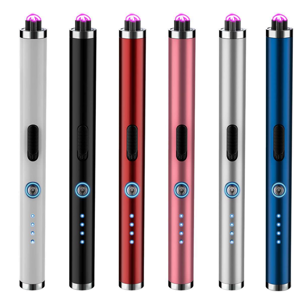 Electric Double Arc Lighter Flexible Neck USB Rechargeable Candles BBQ Windproof