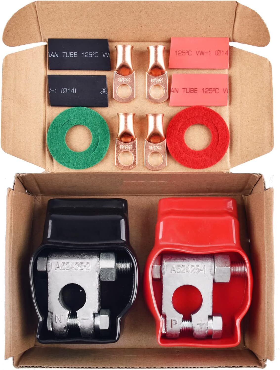Battery Terminal Connectors Positive Negative Heavy Duty Car Battery Terminal