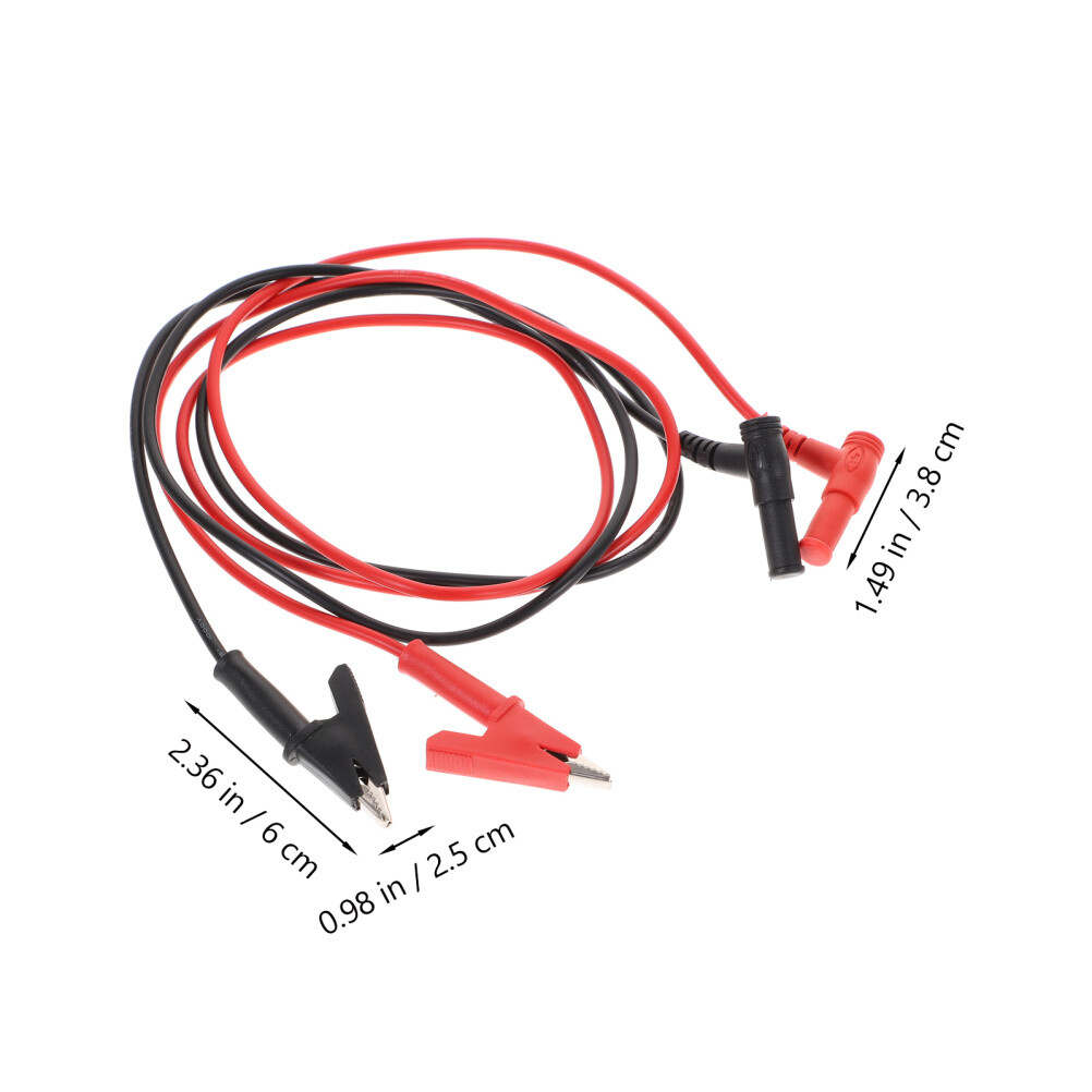 Volt Meter Leads Multimeter Cable Alligator Clips Testing Probe