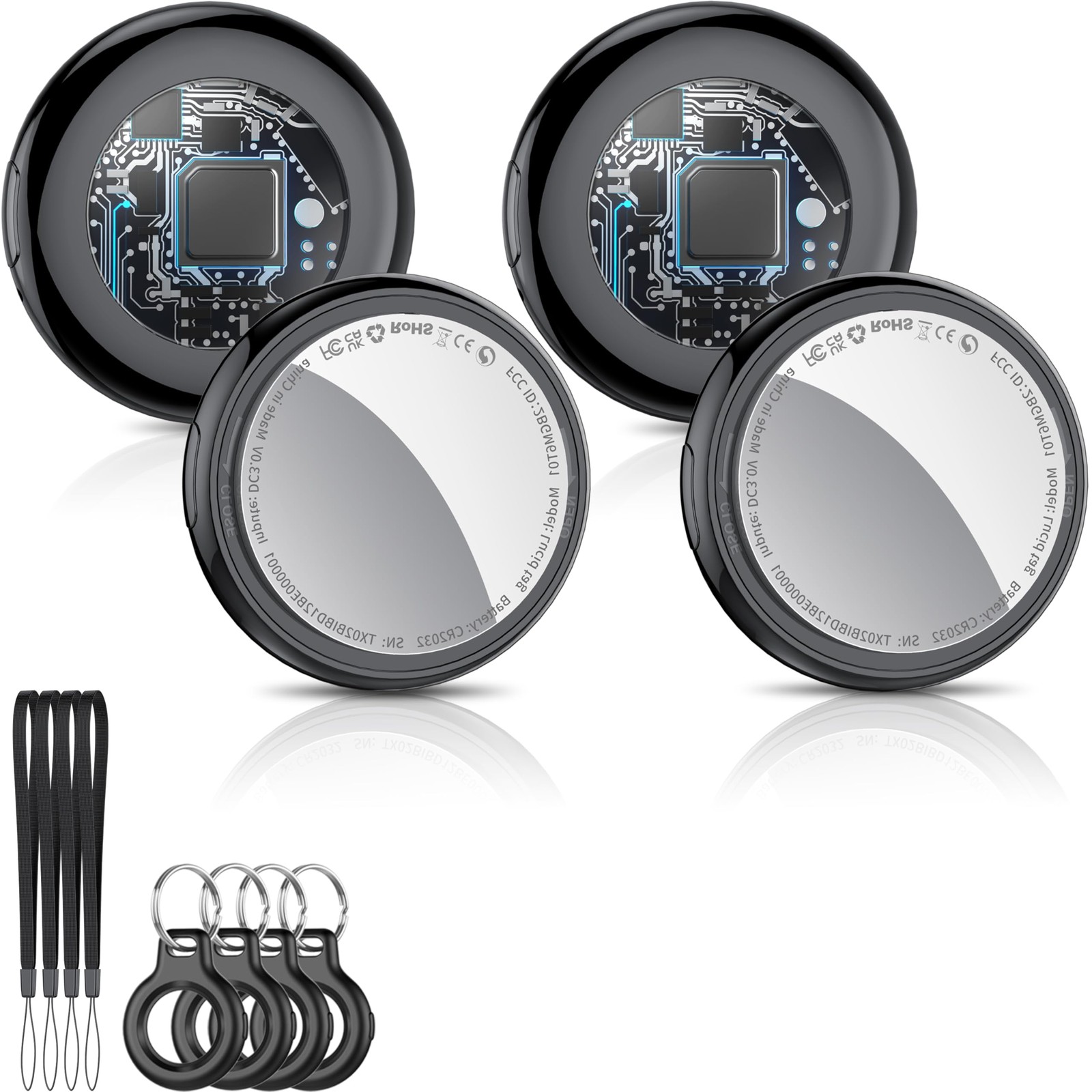 2025 New [Apple MFi Certified] (iOS Only) Air Tracker Tags-4 Pack, Bluetooth ...