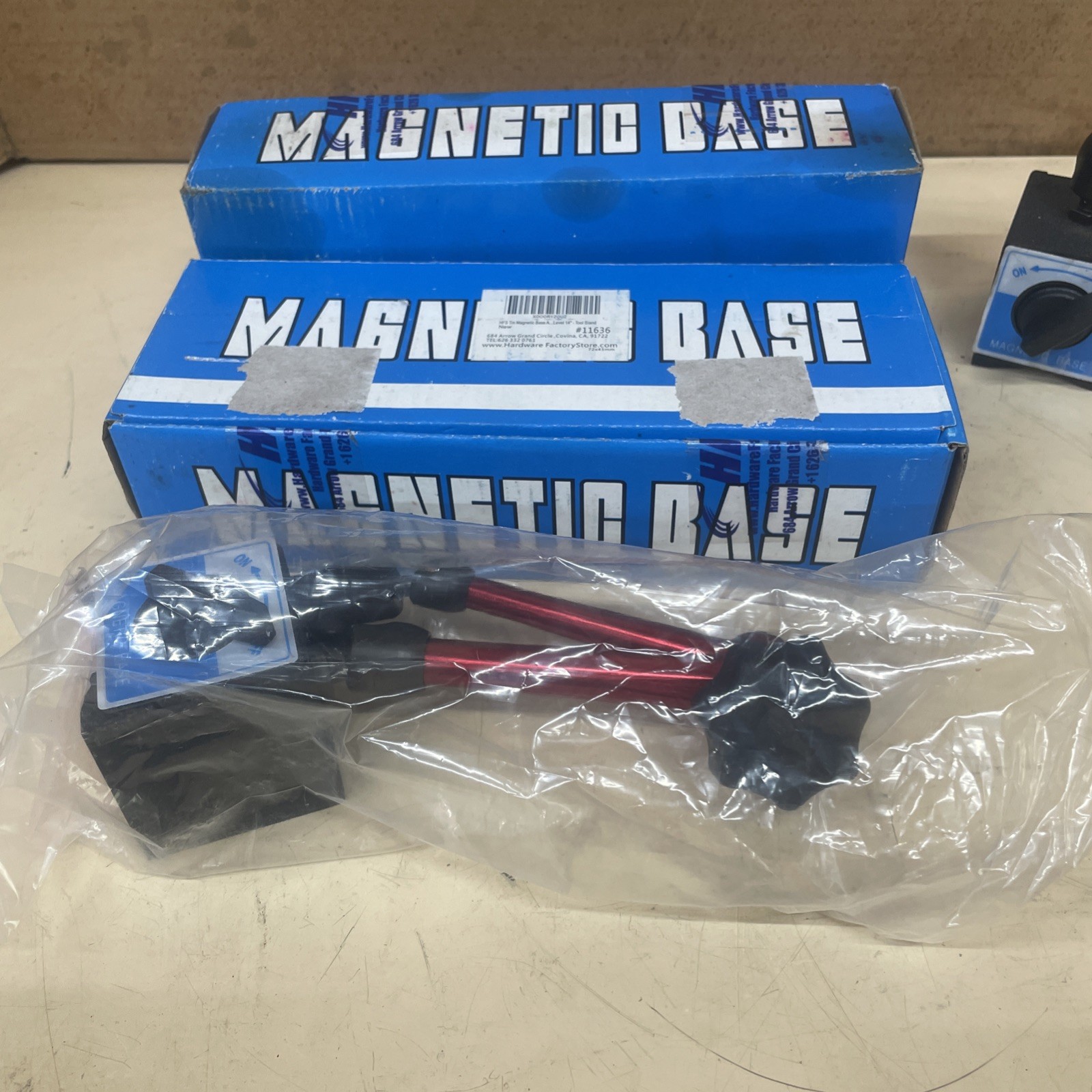 HFS Magnetic Base  With Micro Adjust Indicator Holder 14” Dovetail Or 5/16”