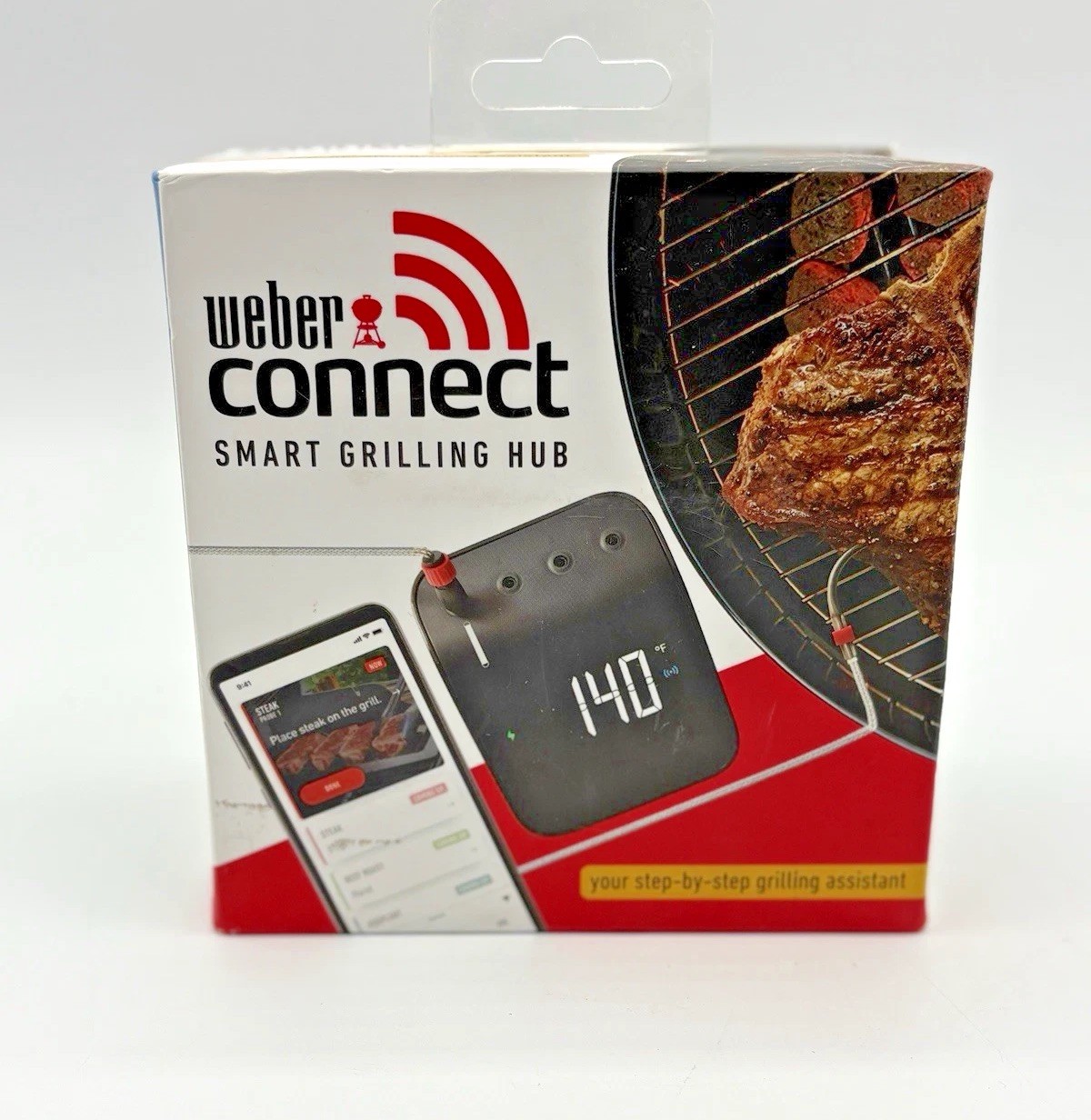 Weber Connect Smart Grilling Hub Bluetooth Meat Thermometer Black (M)