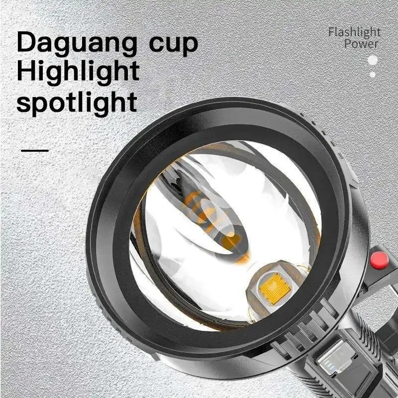 Super Bright LED Spot Light Searchlight Rechargeable Hand Torch Work Light Lamp*