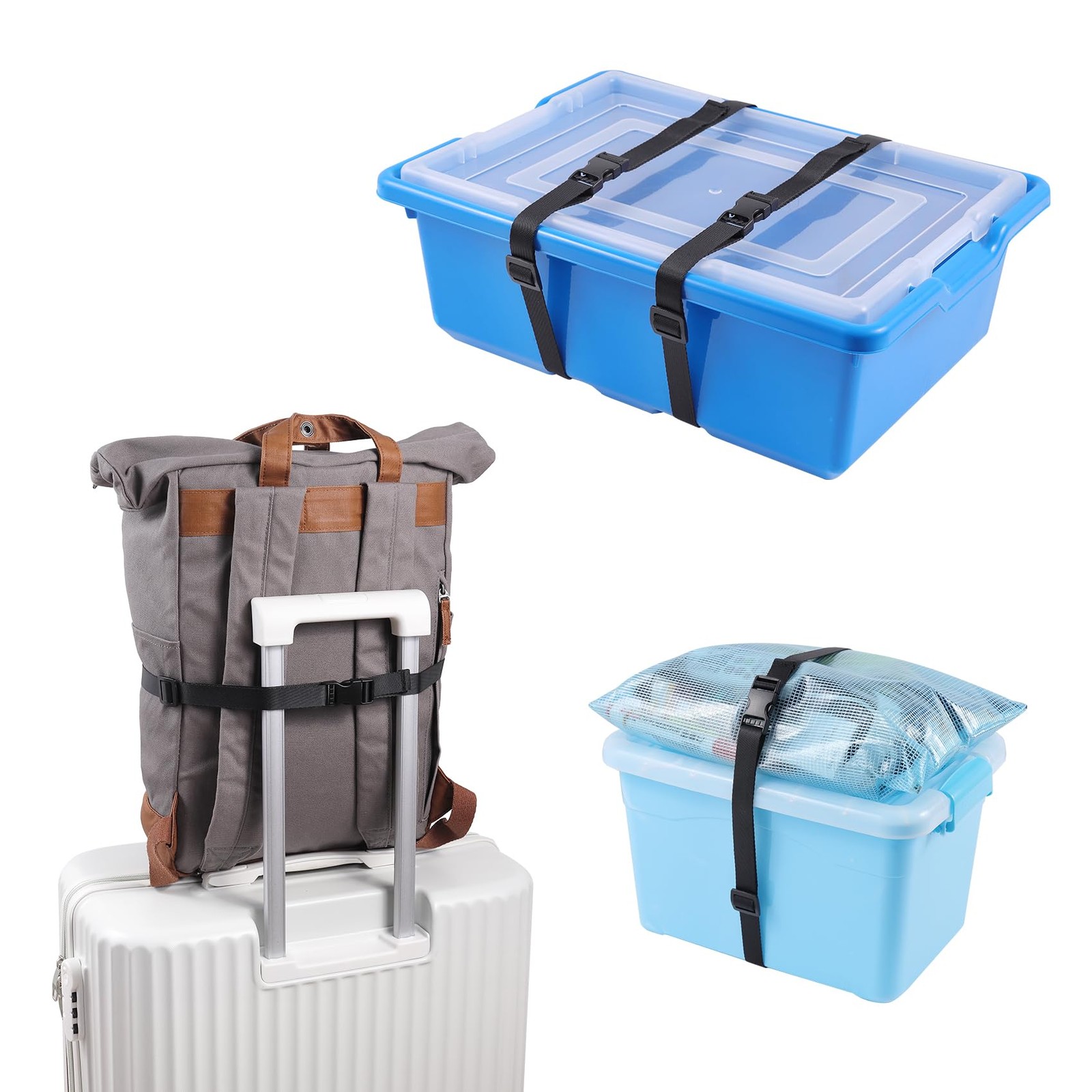 Vigorport Utility Straps Quick Release Nylon Backpack Accessory Bag Strap,Adj...