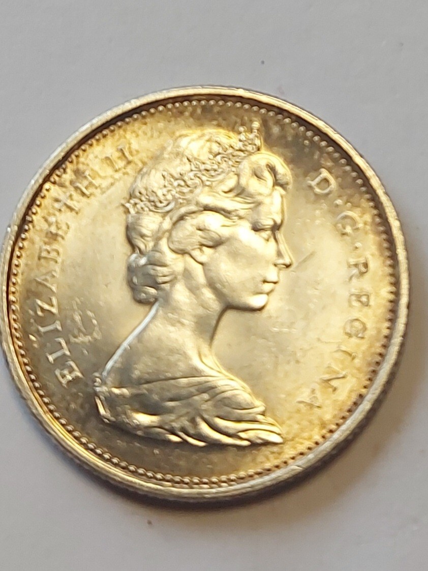 1967 Canada 25 Cents Silver Coin