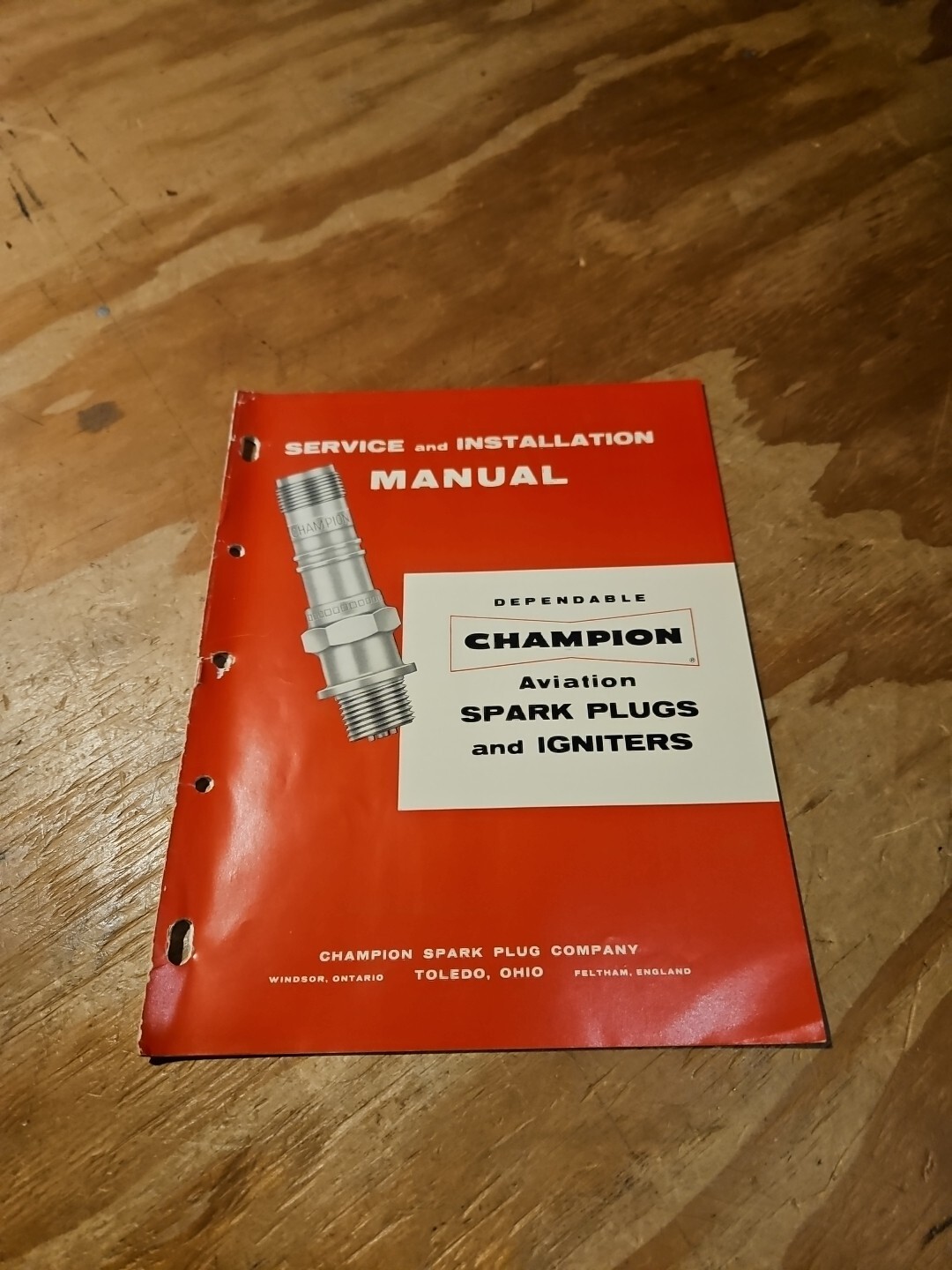Vintage Champion Aviation Spark Plugs and Ignitors Service and Installation...