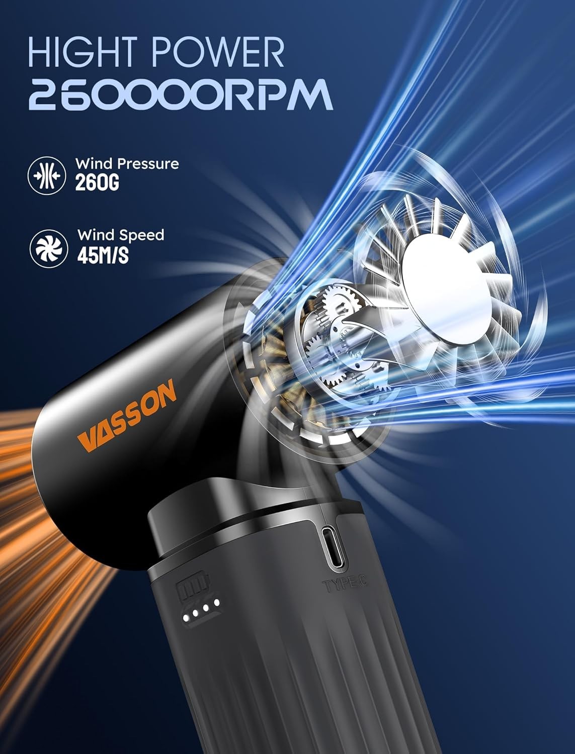 Mini Portable Air Duster - Fast Charging, Long Runtime