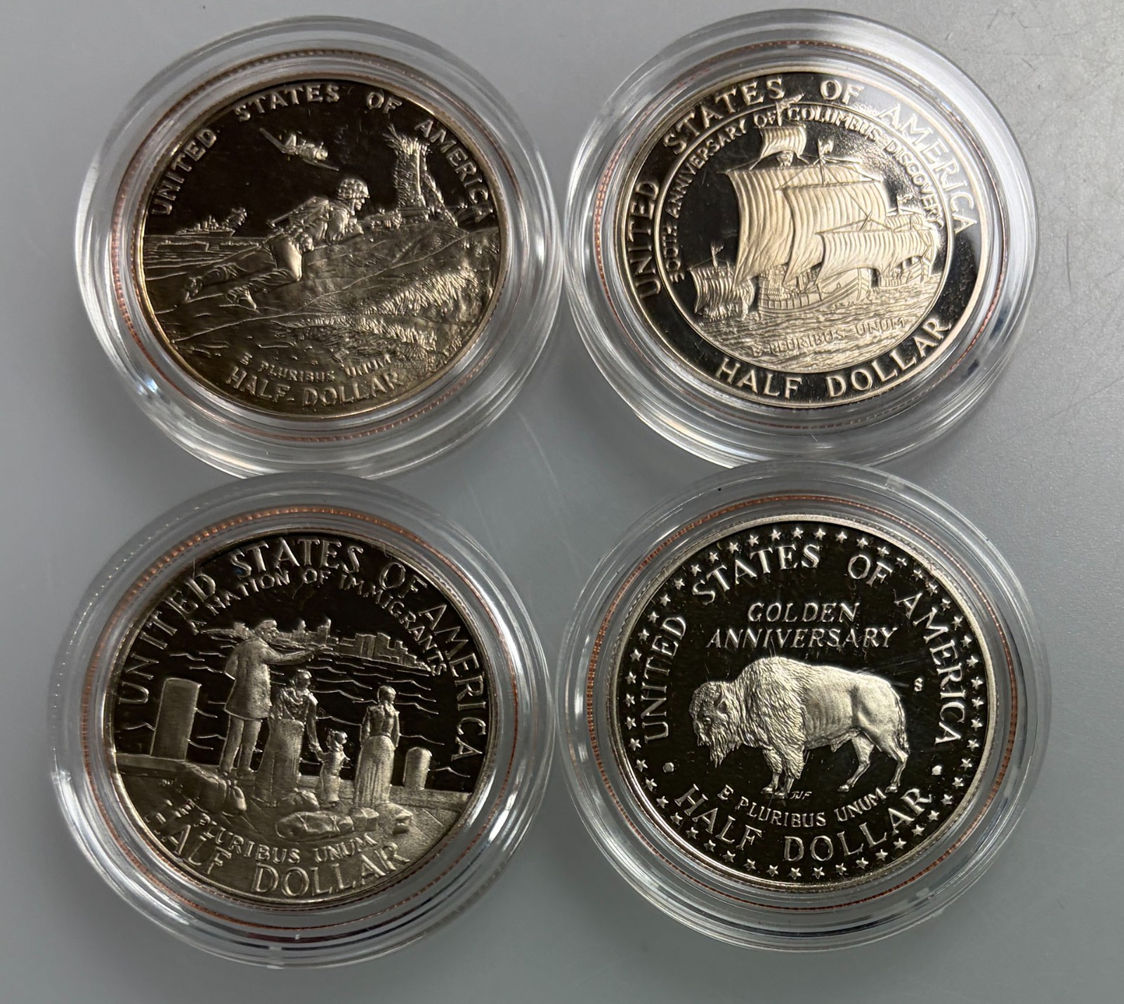 U.S. Mint Commemorative PROOF Half Dollars - Group of 4, All Different