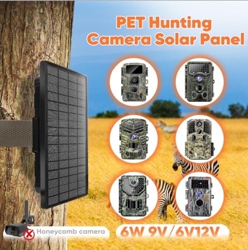 6W Solar Panel for Trail Camera - Solar Kit - 6000mAh - Rechargeable