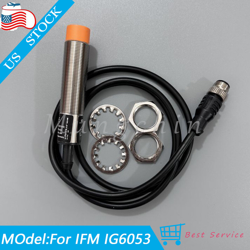New in Box Inductive Proximity Switch Sensor 10-36VDC 250mA 12mm For IFM IG6053