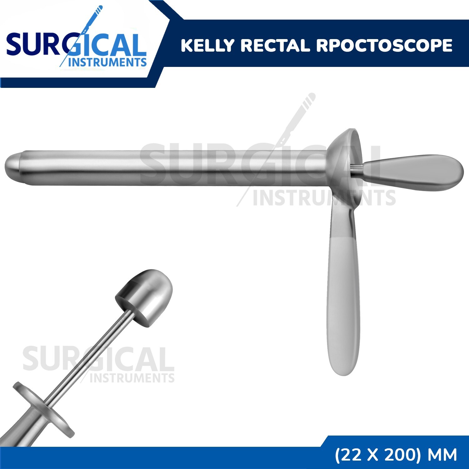 Kelly Anoscope Protoscope 22 x 200 mm Rectal Ob/Gynecology Speculum German Grade