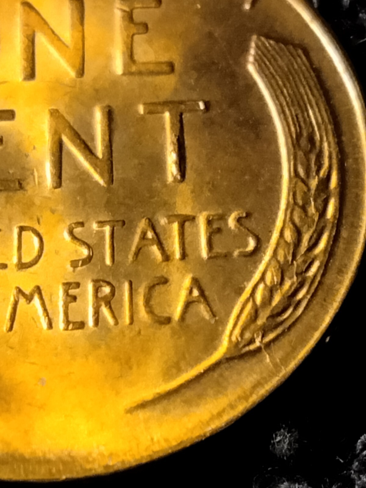 1956 P Lincoln Wheat Cent Retained Die Breaks Die Breaks