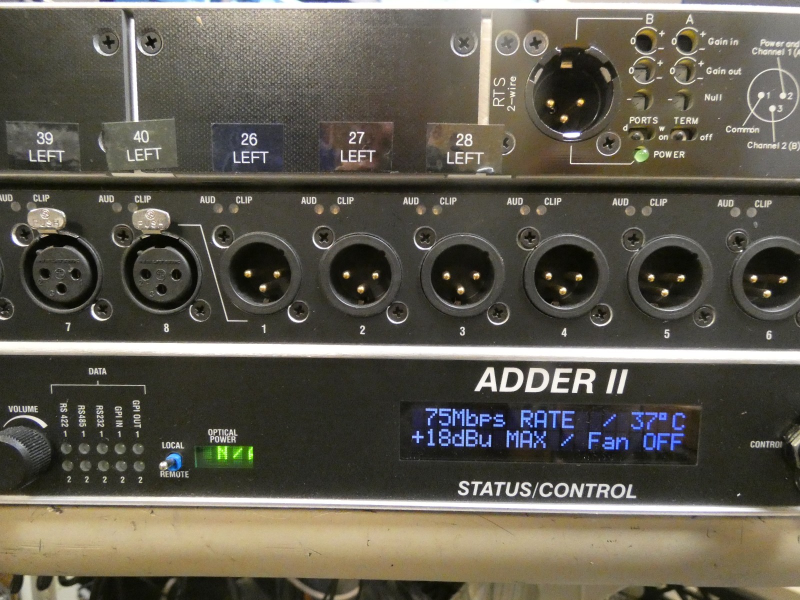 Telecast Fiber Adder II 882i Intercom Fiber System TX/RX