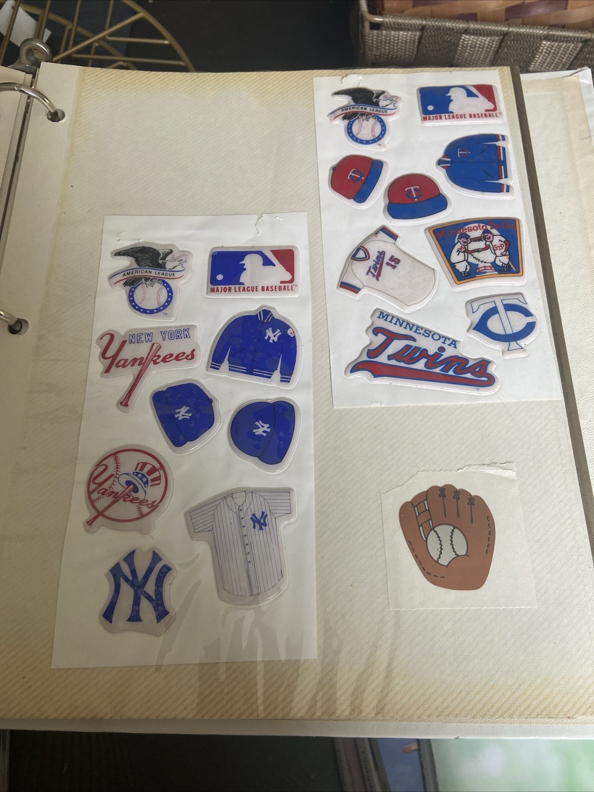 Vintage Baseball Stickers Lot