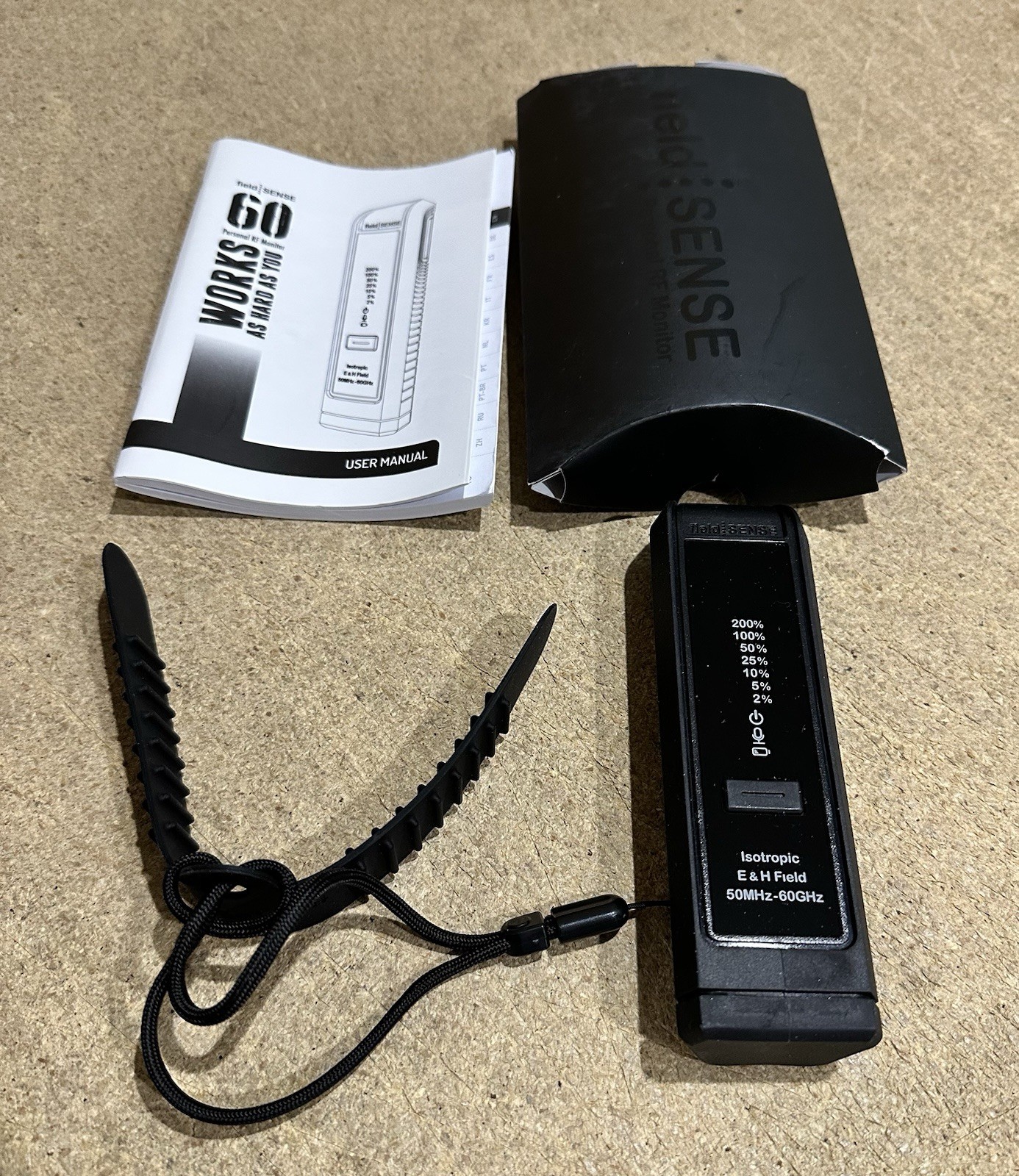 FieldSense FS60 Personal 5G RF Monitor 50MHz-60GHz, Cal Exp 2/29