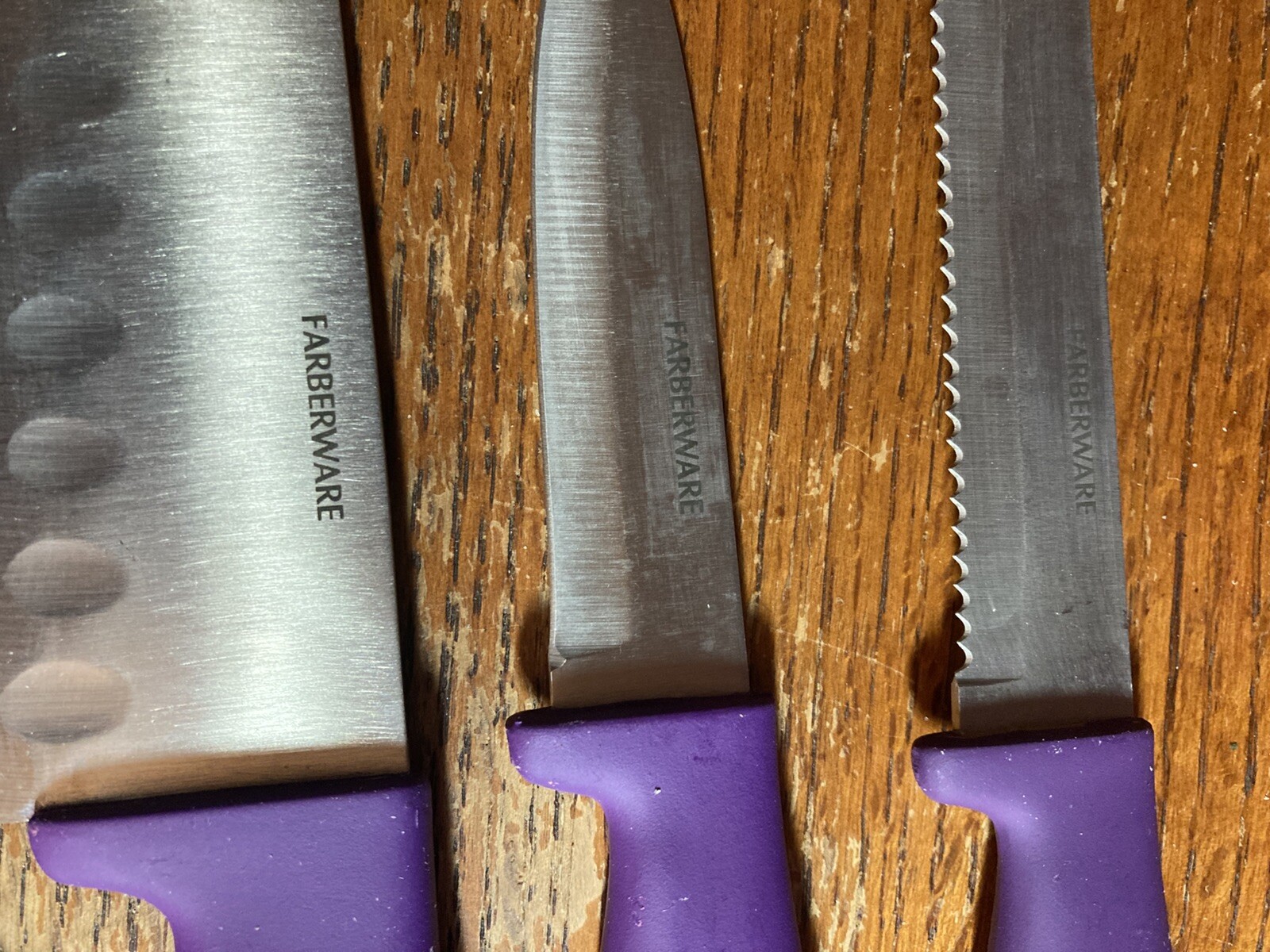 Farberware 3 Knifes & Scissors Brand New