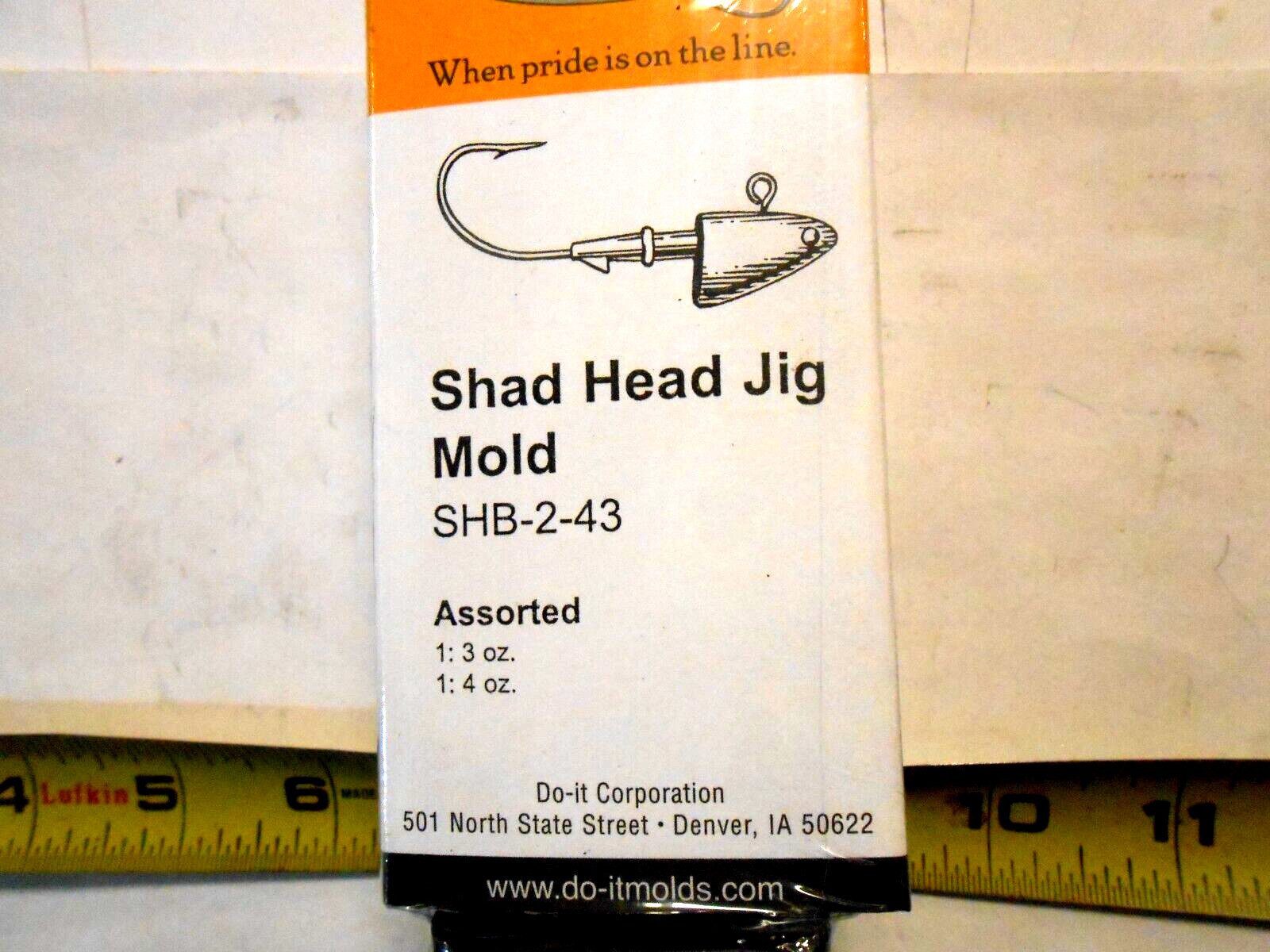 3329 DO-IT Shad Head Jig Mold 3 & 4 oz