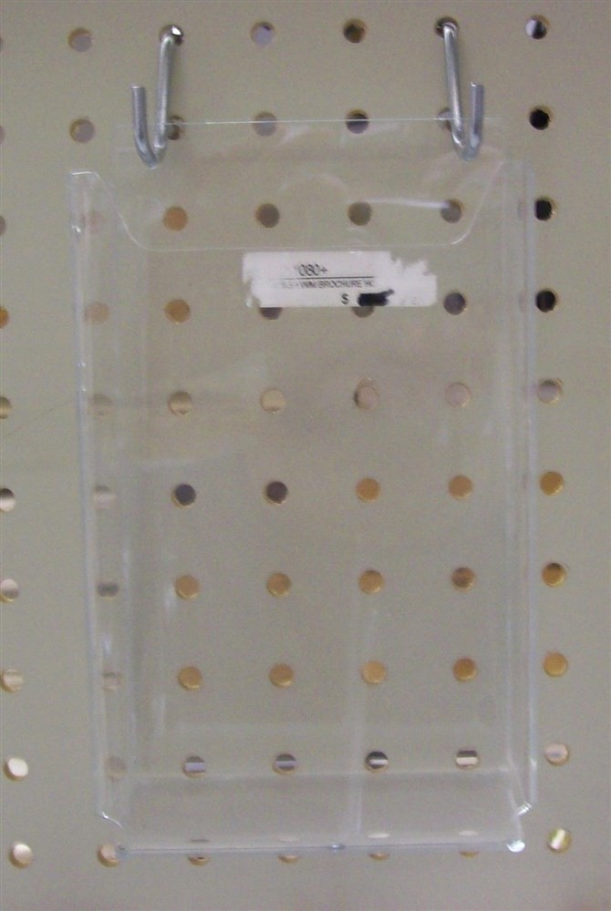 Store Display Fixtures NEW ACRYLIC 4"W x 7"H WALLMOUNT BROCHURE HOLDER