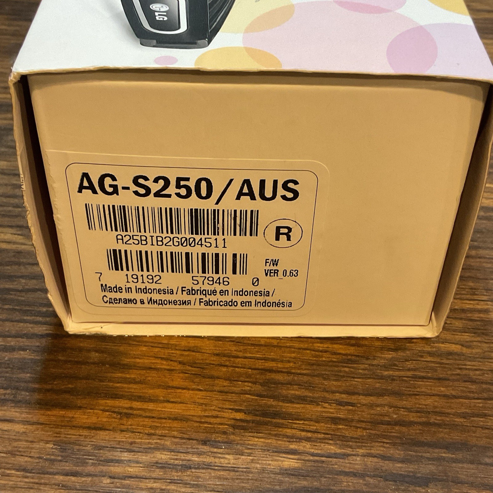LG AG-S250 3D Glasses for 3D TV Projector