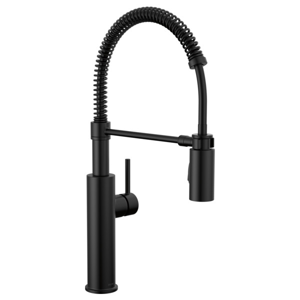 Delta Antoni 1H Pull-Down Spring Kitchen Faucet Black-Certified Refurbished