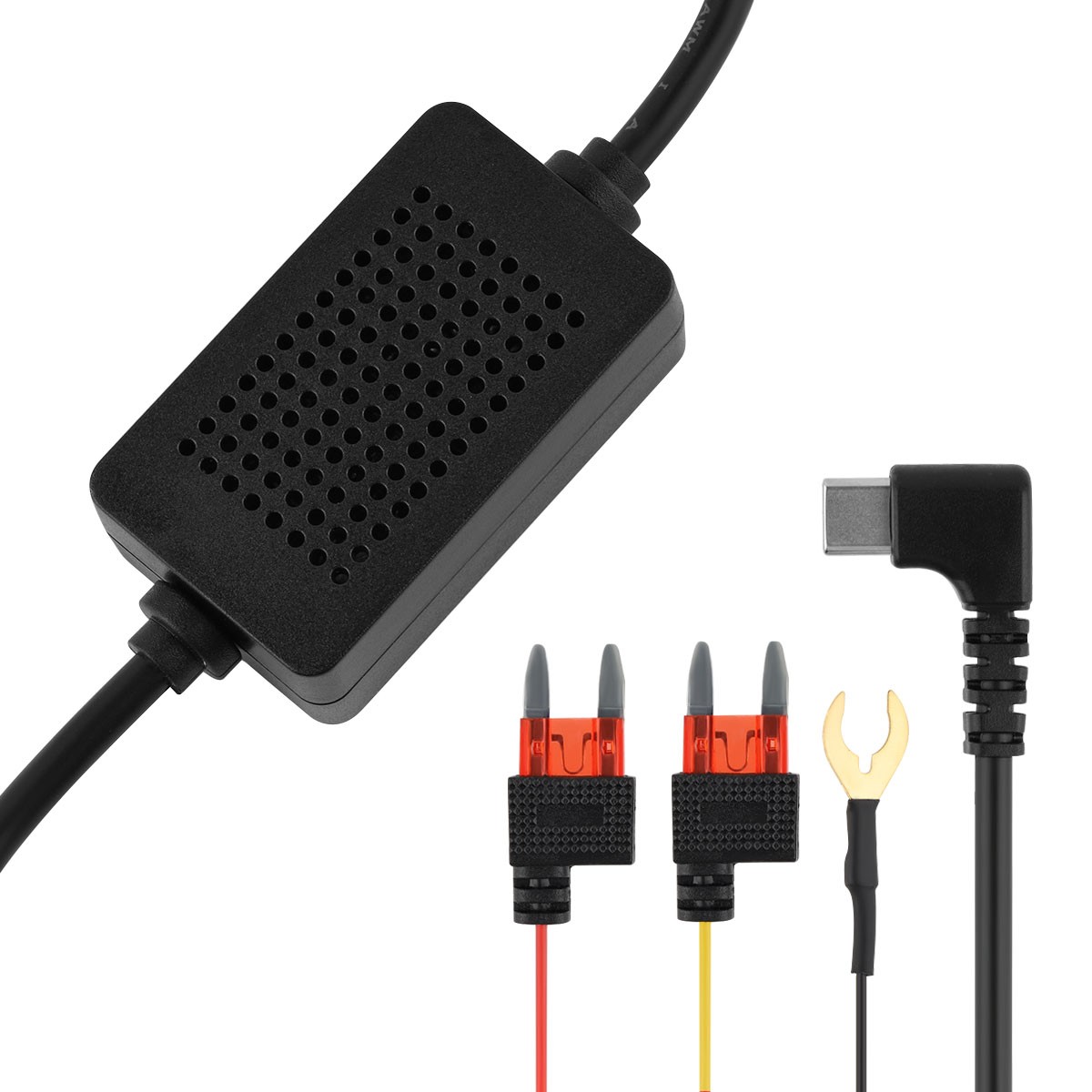 12-24V to 5V 3A Type-C Step-down Cable Suitable For Type-c Interface Recorders