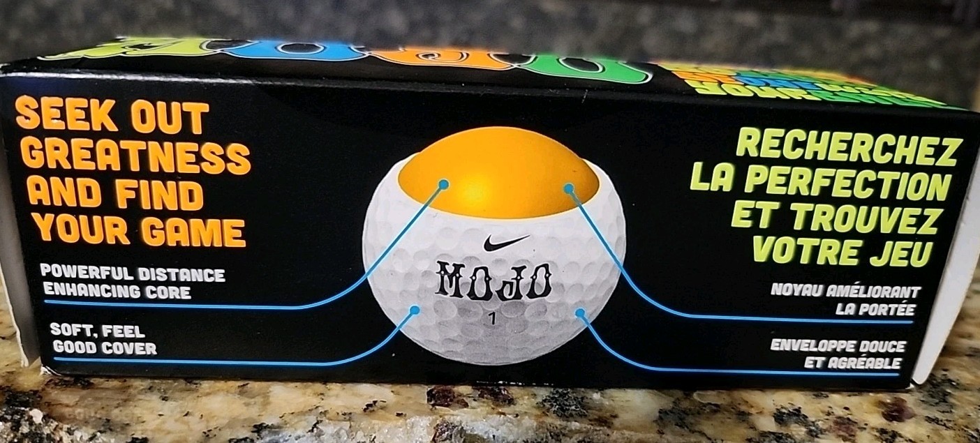 Golf Balls Nike Mojo 1 Sleeve (3 Balls - White) New Open Box