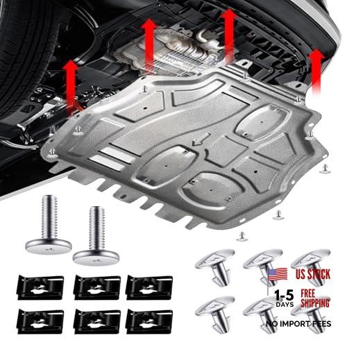 Engine Splash Shield Hardware Kit, Lower Cover Pin Screws and Clips, 14PCS