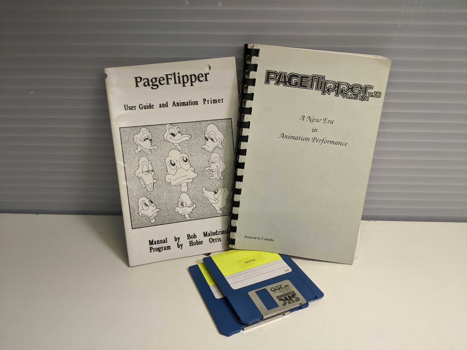 Commodore Amiga PAGEFLIPPER PLUS FX v.10 Desktop Video Software disks & manual