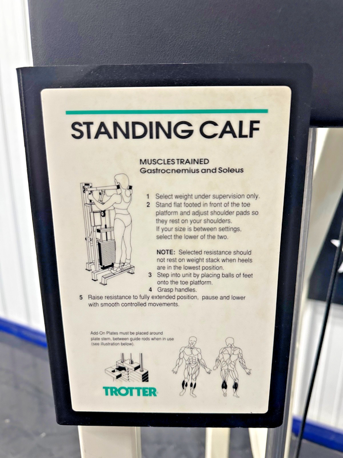 Trotter | Standing Calf Raise w/ 300lbs Weight Stack
