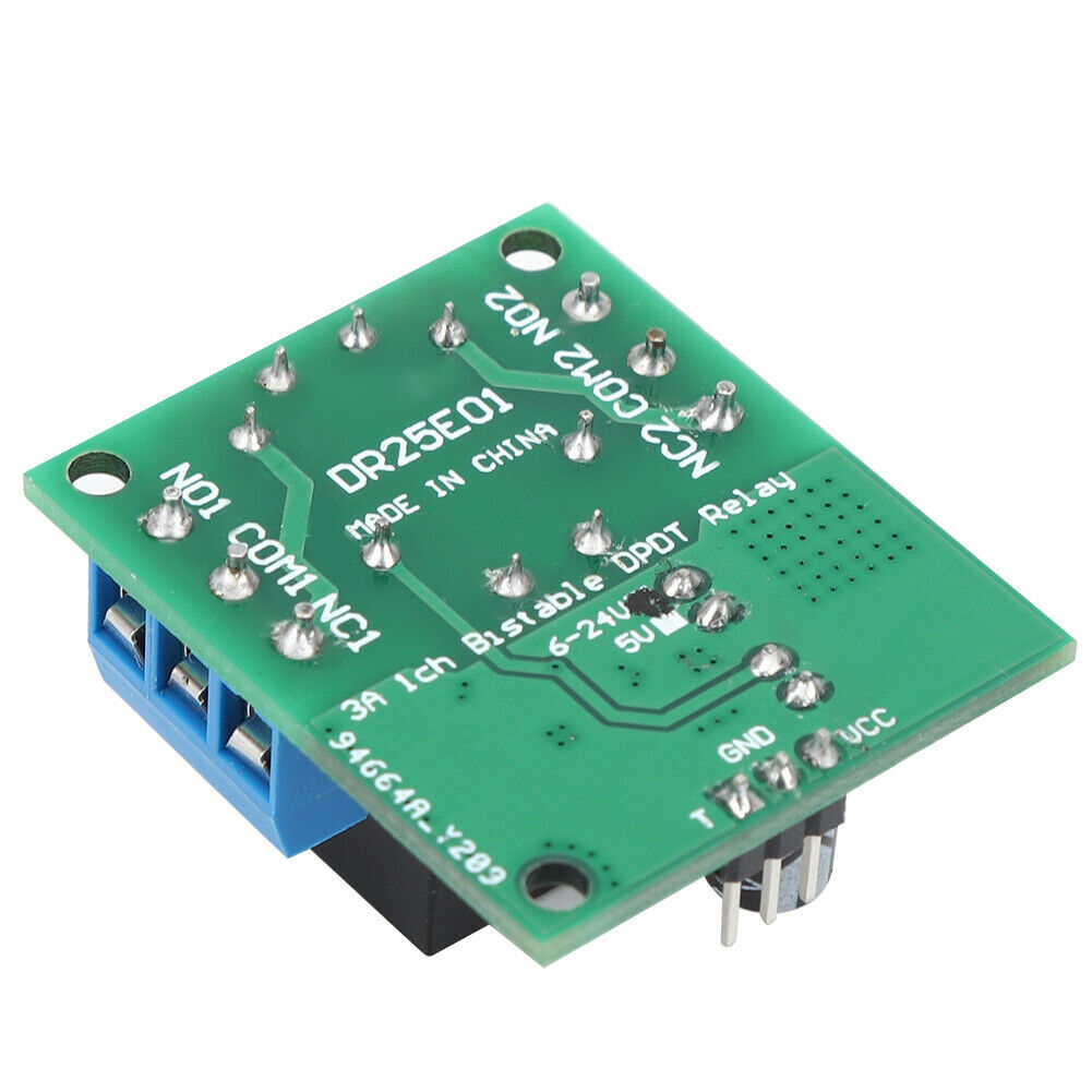 DC 5V / DC6-24V Double Pole Double Throw DPDT Self-locking Bistable Relay Module