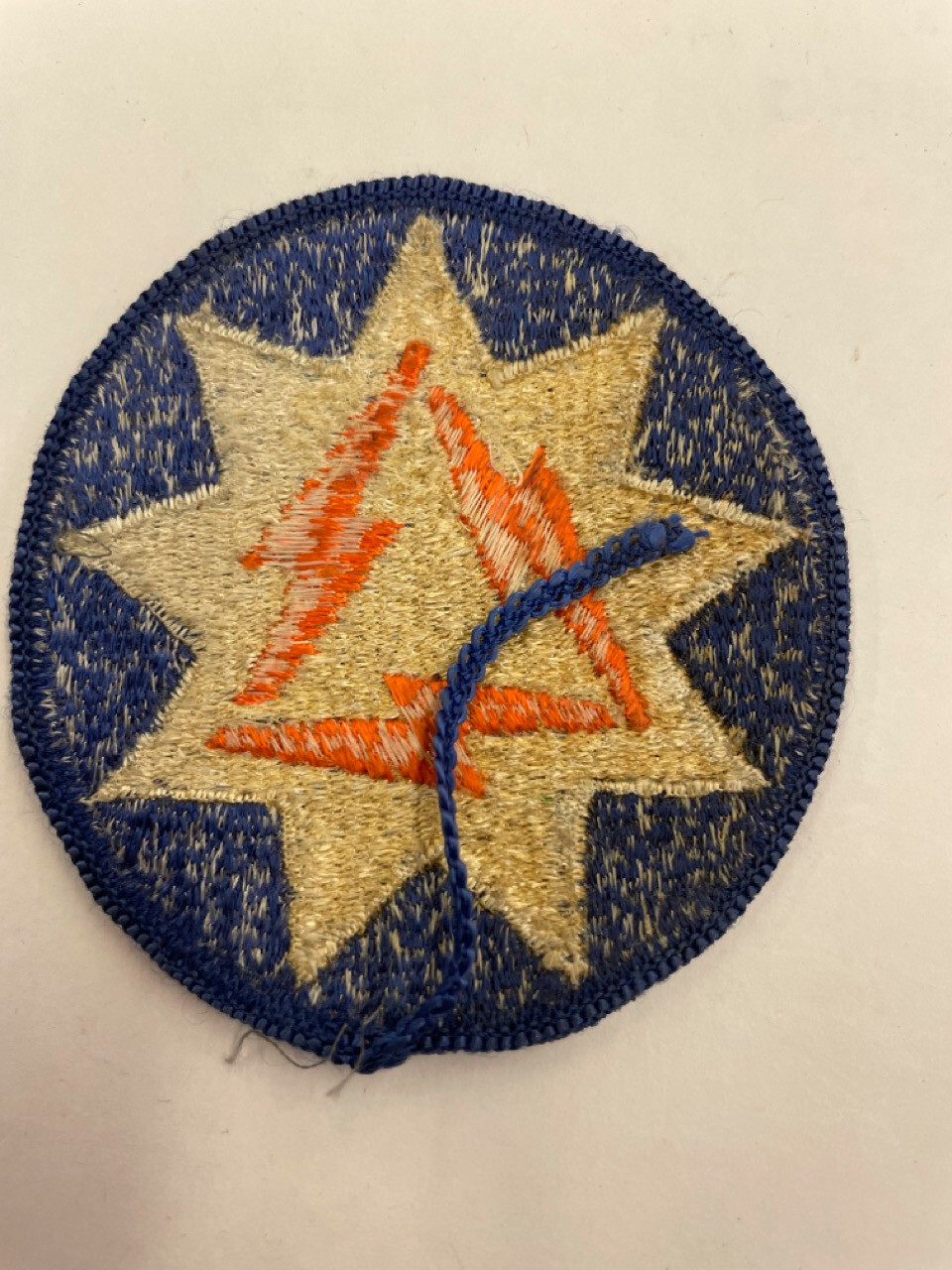 US Army 93rd Signal Brigade Patch Original, Merrowed edge