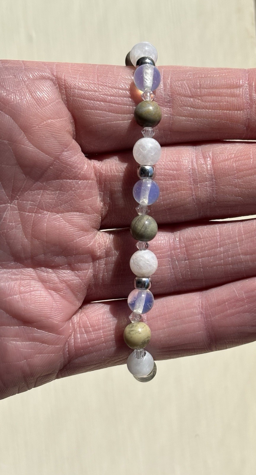 Stunning Gemstone Bracelet - Astrophyllite, Moonstone & Opalite