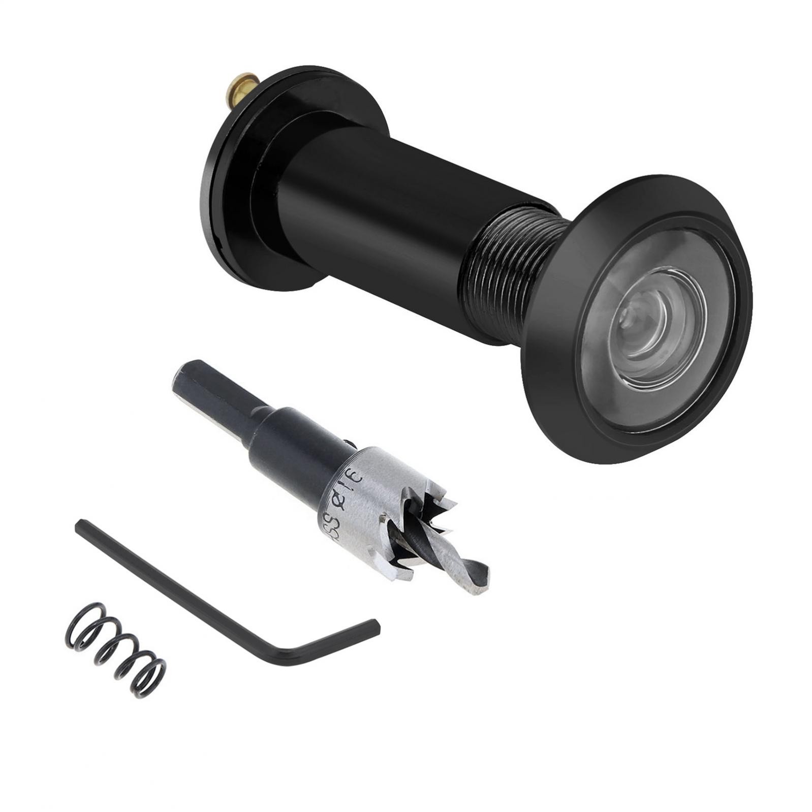 Safety Door Viewer Peephole, 200-Degree Door Viewer Front Door Peepholes w/ Bit