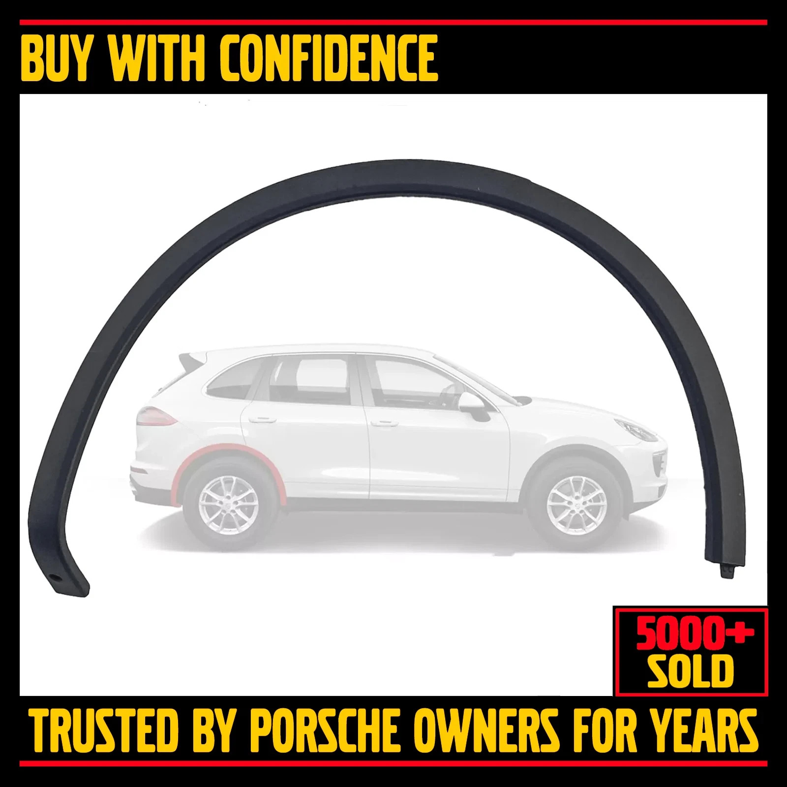 Rear Right Wheel Arch Fender Molding Flare Trim Porsche Cayenne 2011-18