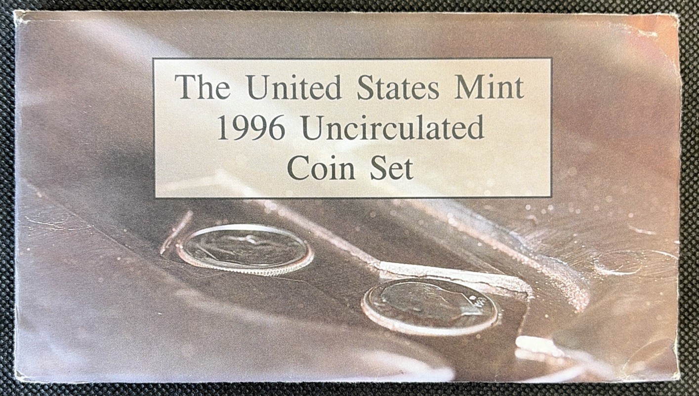 1996 U.S. Mint Uncirculated 10 Coin Set No West Point Dime(SC0226-029)