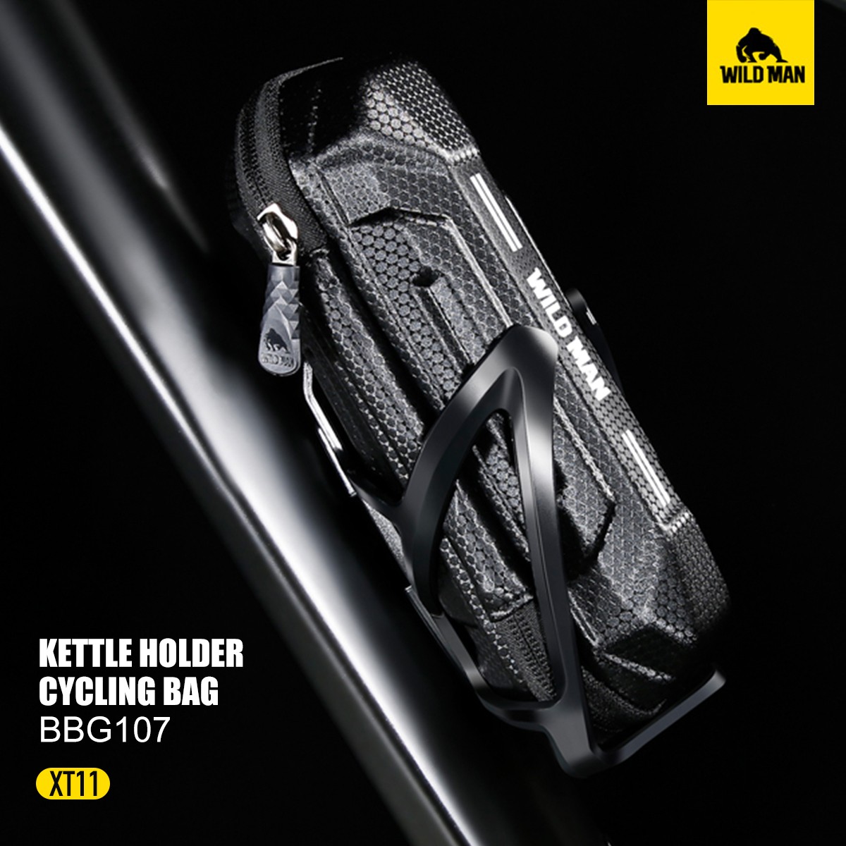 WILD MAN-XT11 Bicycle Bag Tool Jar Eva Hard Shell, Waterproof Mountain Bike Bag
