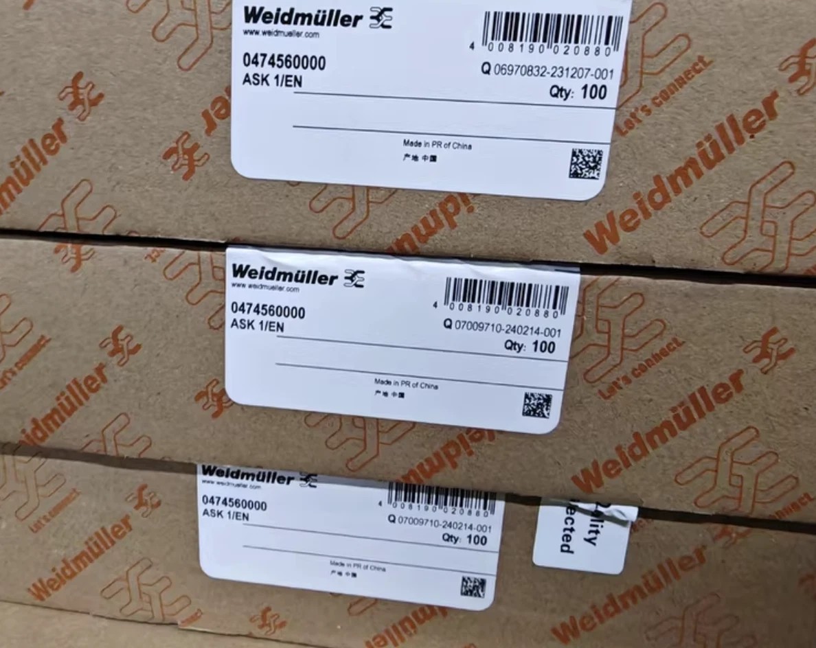 100pcs New Weidmuller 0474560000 ASK 1/EN (ASK1/EN) Terminal Blocks Fast Ship
