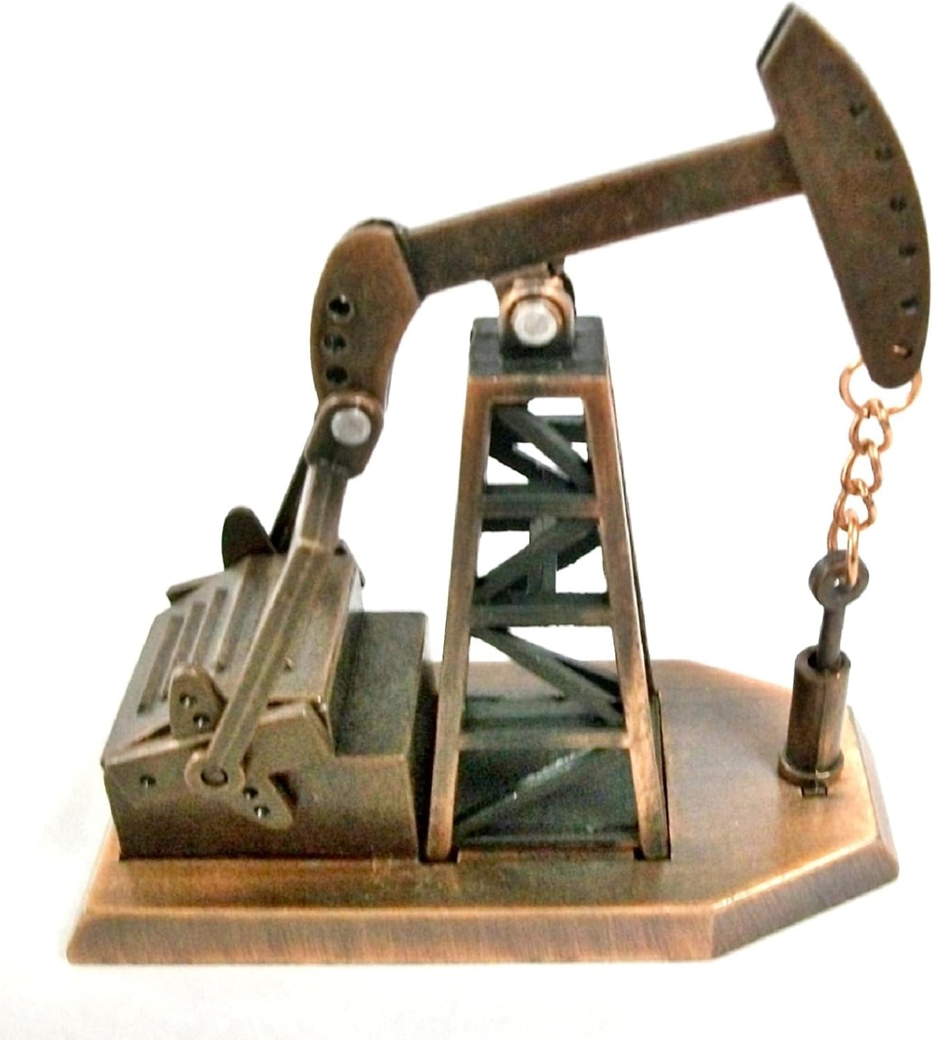 Oil Derrick Die Cast Metal Collectible Pencil Sharpener