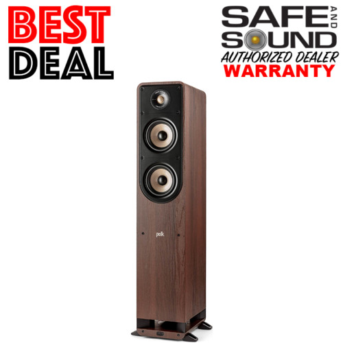 POLK AUDIO SIGNATURE ELITE ES55 FLOORSTANDING SPEAKER EACH - WALNUT .